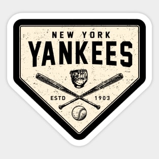 Yankees Home Base 2 by Buck Tee Originals Sticker